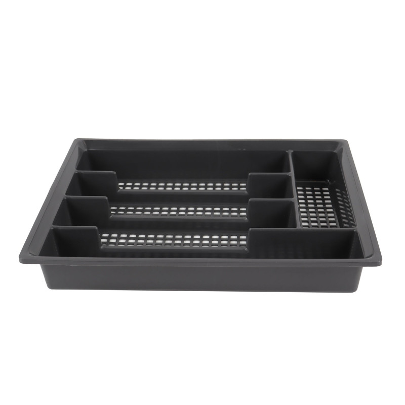 Suport tacamuri pentru sertar, 95009, plastic, gri, 33.5 x 26 x 5 cm