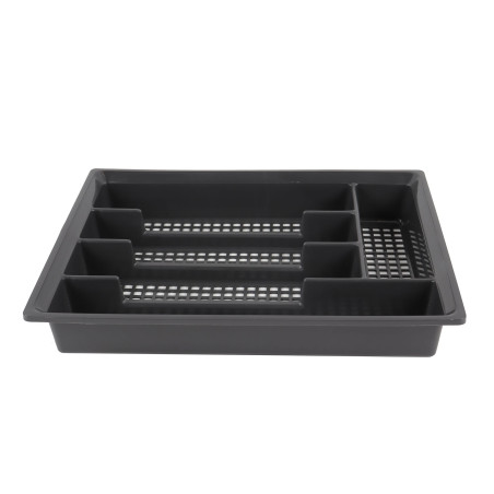 Suport tacamuri pentru sertar, 95009, plastic, gri, 33.5 x 26 x 5 cm