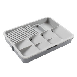 Suport tacamuri pentru sertar, C-500G, extensibil, plastic, 39.5 x 31.5 x 5.5 cm