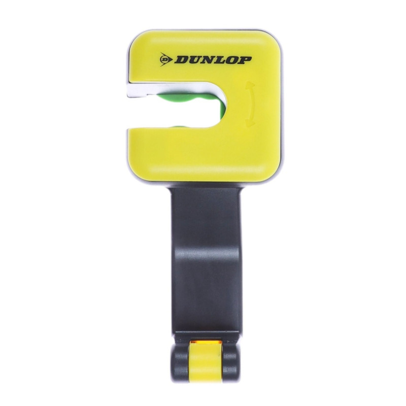 Suport telefon auto, Dunlop, universal, montare cu click, prindere telefon cu cleme, ABS / metal, negru / galben, multifunctiona