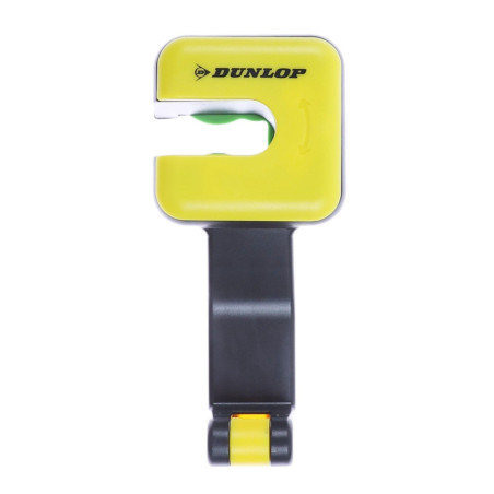 Suport telefon auto, Dunlop, universal, montare cu click, prindere telefon cu cleme, ABS / metal, negru / galben, multifunctiona