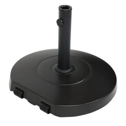 Suport umbrela Grandio Mob, beton, forma rotunda, negru, D 52.8 cm