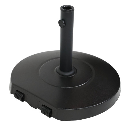 Suport umbrela Grandio Mob, beton, forma rotunda, negru, D 52.8 cm