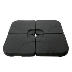 Suport umbrela Grandio Mob, HDPE, forma patrata, 50 x 50 x 7.5 cm