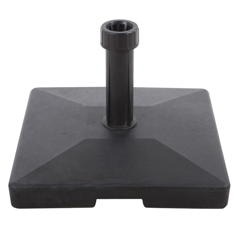 Suport umbrela Grandio Mob, plastic + beton, forma patrata, 45.5 x 45.5 x 30 cm