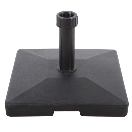 Suport umbrela Grandio Mob, plastic + beton, forma patrata, 45.5 x 45.5 x 30 cm
