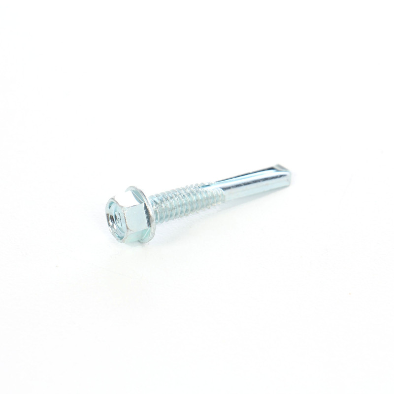 Surub autoforant, cu cap hexagonal, din otel, 5.5 x 32 mm