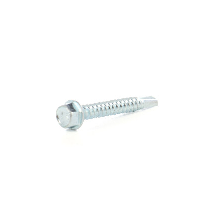 Surub autoforant, cu cap hexagonal, din otel, 5.5 x 38 mm
