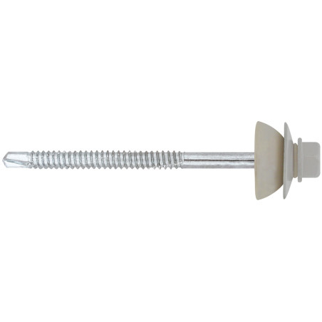Surub autoforant, cu cap hexagonal, din otel, Friulsider, 6.3 x 140 mm