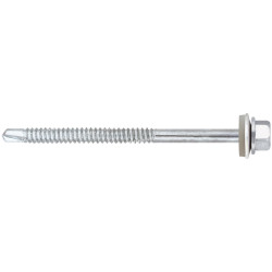 Surub autoforant, cu cap hexagonal, pentru profile metalice, Friulsider AP6, din otel, 6.3 x 45 mm