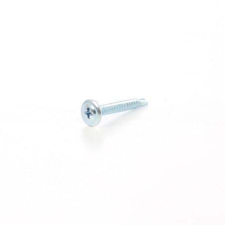 Surub autoforant, cu cap plat, cu saiba, din otel, 4.2 x 32 mm