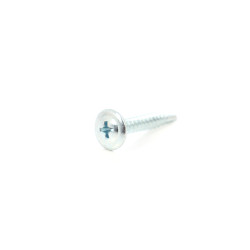 Surub autoforant, cu cap plat cu saiba, otel, zincat alb, 4.2 x 25 mm