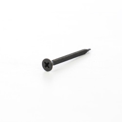 Surub autoforant, pentru gips carton, cu cap inecat, din otel fosfatat negru, 3.5 x 45 mm