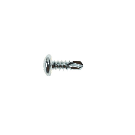 Surub autoforant pentru lemn, din otel, zincat alb, cu cap bombat, amprenta Phillips, PH 2, Friulsider, 4.2 x 13 mm