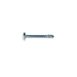 Surub autoforant pentru lemn, din otel, zincat alb, cu cap bombat, amprenta Phillips, PH 2, Friulsider, 4.2 x 25 mm, 25 bucati