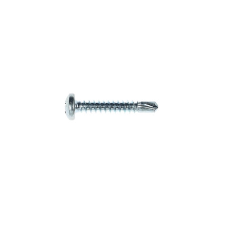 Surub autoforant pentru lemn, din otel, zincat alb, cu cap bombat, amprenta Phillips, PH 2, Friulsider, 4.2 x 25 mm, 25 bucati