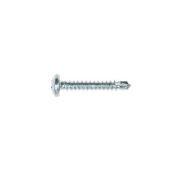 Surub autoforant pentru lemn, din otel, zincat alb, cu cap bombat, amprenta Phillips, PH 2, Friulsider, 4.2 x 25 mm