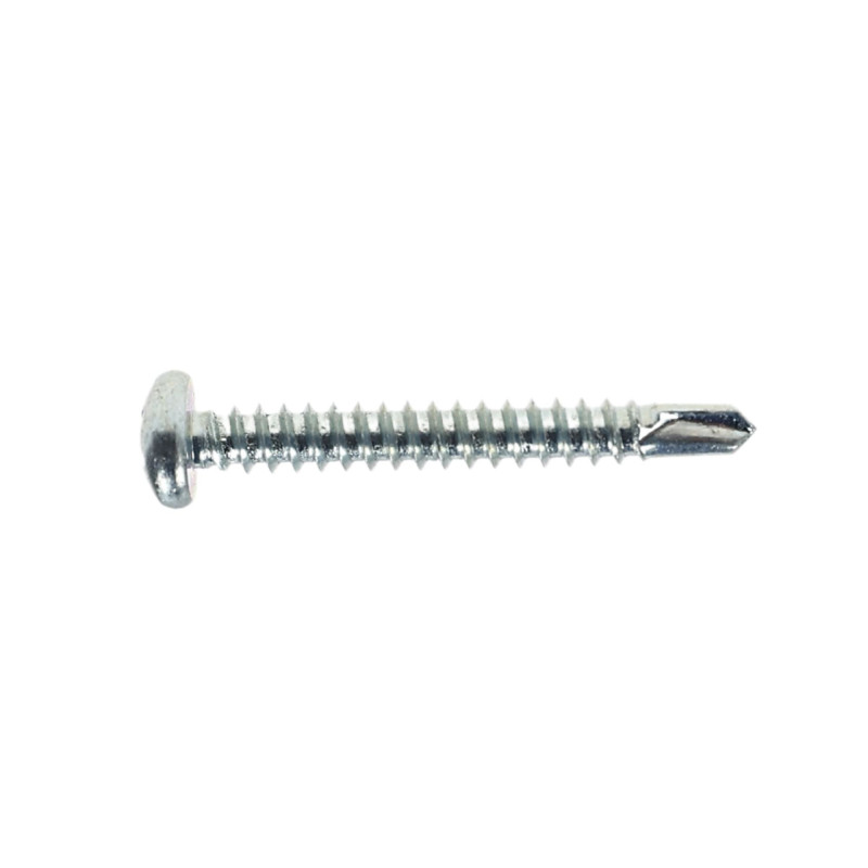Surub autoforant pentru lemn, din otel, zincat alb, cu cap bombat, amprenta Phillips, PH 2, Friulsider, 4.2 x 32 mm