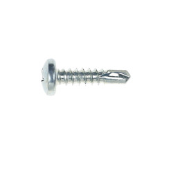 Surub autoforant pentru lemn, din otel, zincat alb, cu cap bombat, amprenta Phillips, PH 2, Friulsider, 4.8 x 19 mm, 25 bucati