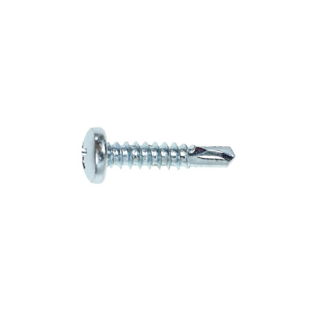 Surub autoforant pentru lemn, din otel, zincat alb, cu cap bombat, amprenta Phillips, PH 2, Friulsider, 4.8 x 22 mm