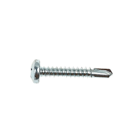 Surub autoforant pentru lemn, din otel, zincat alb, cu cap bombat, amprenta Phillips, PH 3, Friulsider, 5.5 x 32 mm