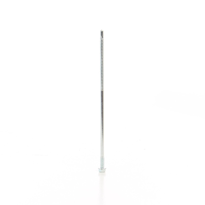 Surub autoforant, pentru panouri, cu cap hexagonal, din otel, zincat alb, SW8, 6.3/5.5 x 175 mm Surub autoforant, pentru panouri, cu cap hexagonal, din otel, zincat alb, SW8, 6.3/5.5 x 175 mm