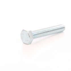 Surub cu cap hexagonal, filetat complet, otel, zincat alb, DIN933-5.8, M10 x 40 mm