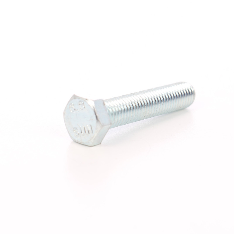 Surub cu cap hexagonal, filetat complet, otel, zincat alb, DIN933-5.8, M12 x 50 mm Surub cu cap hexagonal, filetat complet, otel, zincat alb, DIN933-5.8, M12 x 50 mm