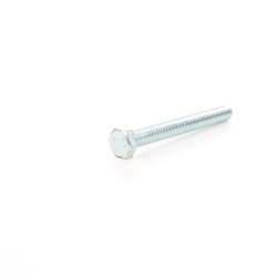 Surub cu cap hexagonal, filetat complet, otel, zincat alb, DIN933-6.8, M12 x 100 mm