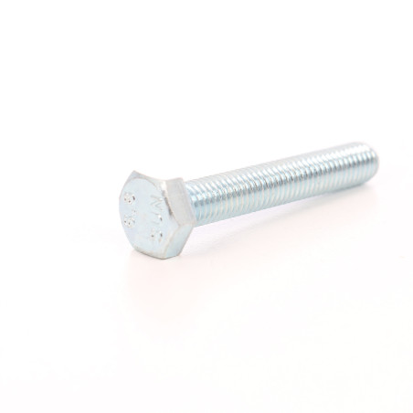 Surub cu cap hexagonal, filetat complet, otel, zincat alb, DIN933-8.8, M10 x 40 mm