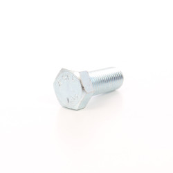 Surub cu cap hexagonal, filetat complet, otel, zincat alb, M20 x 80 mm