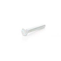 Surub cu cap hexagonal, filetat complet, otel, zincat alb, M4 x 40 mm