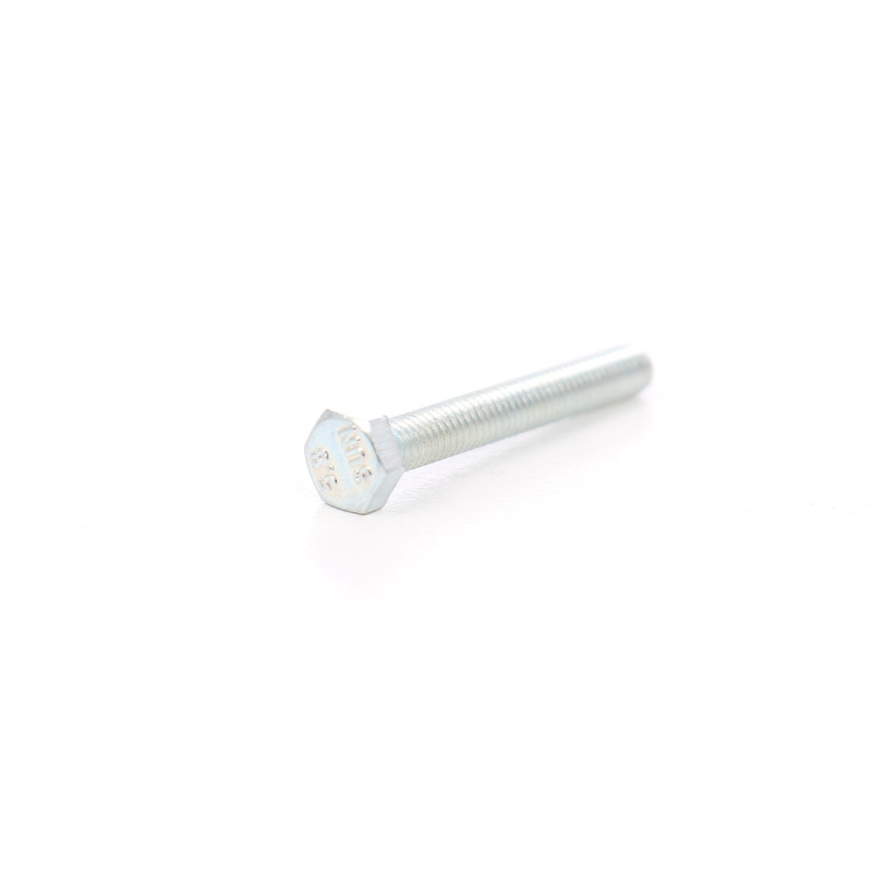 Surub cu cap hexagonal, filetat complet, otel, zincat alb, M4 x 40 mm Surub cu cap hexagonal, filetat complet, otel, zincat alb, M4 x 40 mm