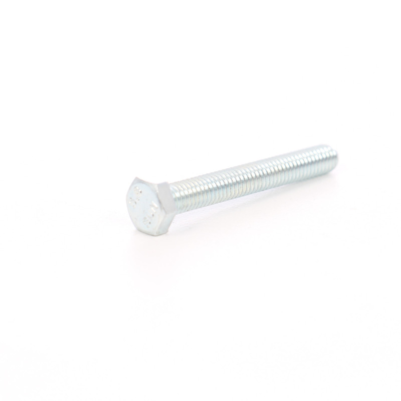 Surub cu cap hexagonal, filetat complet, otel, zincat alb, M6 x 40 mm Surub cu cap hexagonal, filetat complet, otel, zincat alb, M6 x 40 mm