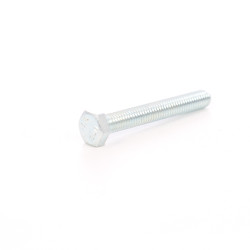 Surub cu cap hexagonal, filetat complet, otel, zincat alb, M6 x 50 mm