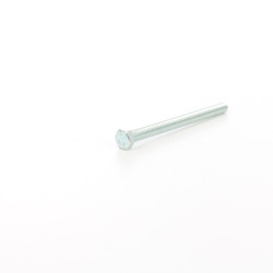 Surub cu cap hexagonal, filetat complet, otel, zincat alb, M6 x 80 mm