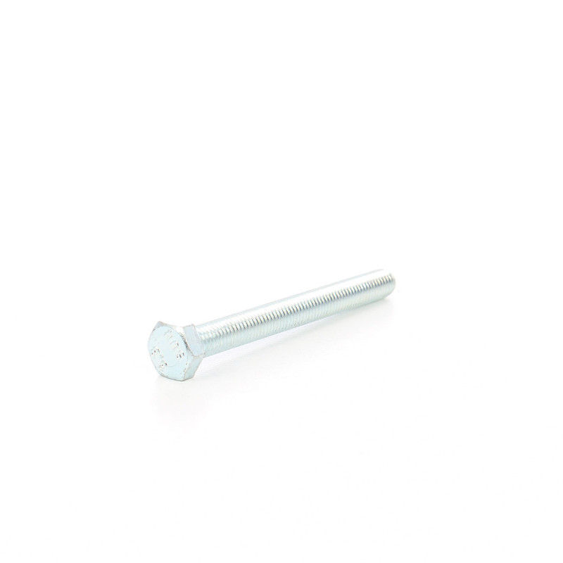 Surub cu cap hexagonal, filetat complet, otel, zincat alb, M8 x 120 mm