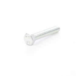 Surub cu cap hexagonal, filetat complet, otel, zincat alb, M8 x 30 mm