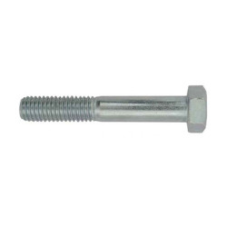 Surub cu cap hexagonal, filetat partial, otel, zincat alb, M20 x 140 mm