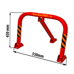 Blocator pentru parcare, metalic, 450 x 550 mm