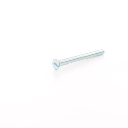 Surub cu cap inecat crestat, otel, zincat alb, M5 x 60 mm