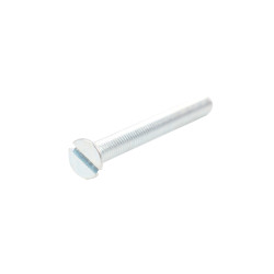 Surub cu cap inecat crestat, otel, zincat alb, M6 x 20 mm