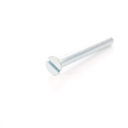 Surub cu cap inecat crestat, otel, zincat alb, M6 x 50 mm