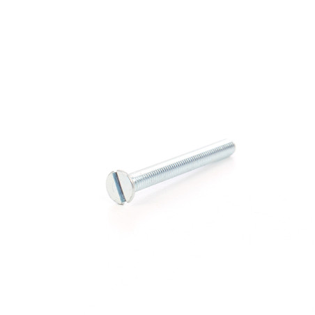 Surub cu cap inecat crestat, otel, zincat alb, M6 x 70 mm