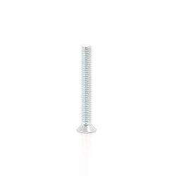 Surub cu cap inecat, cruce, din otel, zincat alb, M6 x 45 mm