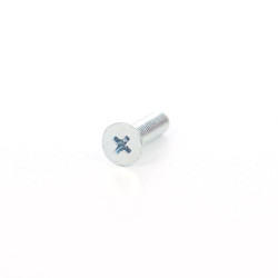 Surub cu cap inecat, cruce, PH2, otel, zincat alb, M4 x 20 mm
