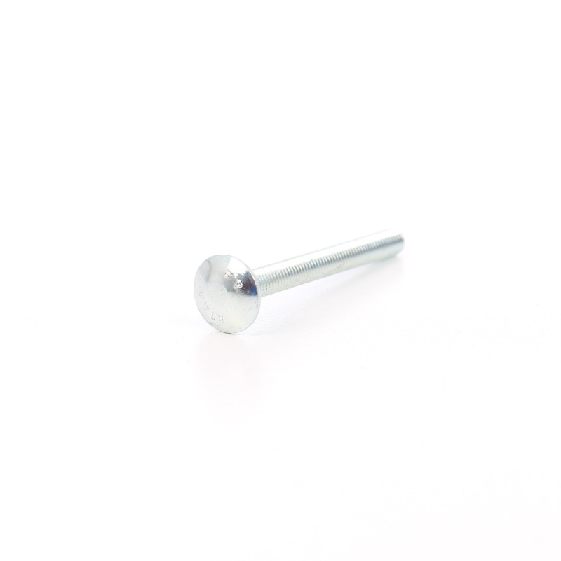 Surub cu filet metric, cu cap bombat torbant, zincat alb, diametru cap 16.55 mm, M6 x 100 mm Surub cu filet metric, cu cap bombat torbant, zincat alb, diametru cap 16.55 mm, M6 x 100 mm