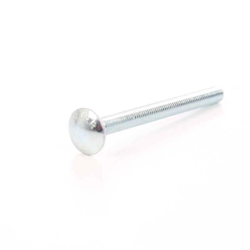 Surub cu filet metric, cu cap bombat torbant, zincat alb, diametru cap 20.65 mm, M8 x 100 mm Surub cu filet metric, cu cap bombat torbant, zincat alb, diametru cap 20.65 mm, M8 x 100 mm