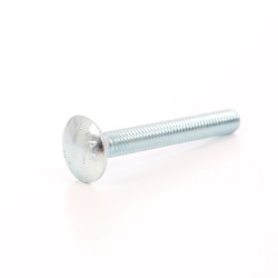 Surub cu filet metric, cu cap bombat torbant, zincat alb, diametru cap 20.65 mm, M8 x 70 mm