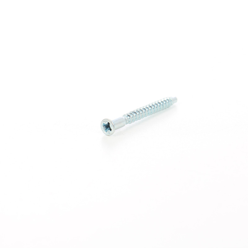 Surub de cuplare, pentru PAL, cu cap inecat, din otel, zincat alb, 5 x 50 mm, 25 bucati